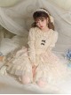 Music Box Series Elegant Pure Color Ballet Style Irregular Lace Cake Dress Classic Lolita Sleeveless Dress