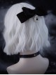 Handmade Black Bowknot Moon Star Decoration Alloy Gothic Lolita Hair Clip