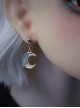 Alloy Irregular Moon Simple Handmade Accessories Gothic Lolita Ear Studs