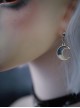 Alloy Irregular Moon Simple Handmade Accessories Gothic Lolita Ear Studs