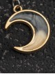 Alloy Irregular Moon Simple Handmade Accessories Gothic Lolita Ear Studs