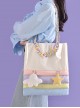 Simple All-Match Student Commute Large-Capacity Rainbow Stitching Sweet Lolita Shoulder Bag