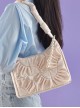 French Simple Stitching Pearl Love Chain Decoration Early Spring Armpit Bag Classic Lolita Portable Shoulder Bag