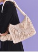 French Simple Stitching Pearl Love Chain Decoration Early Spring Armpit Bag Classic Lolita Portable Shoulder Bag