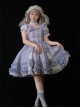 Purple Elegant Square Neck Bowknot Decoration Spring Summer Pure Color Classic Lolita Sleeveless Dress