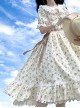 Summer Overture Series Cute Lace Doll Collar Summer Pastoral Style Floral Sweet Classic Lolita Short-Sleeved Dress