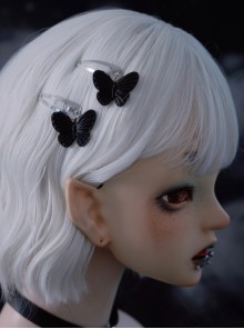 Black Butterfly Simple Daily Alloy Gothic Lolita Hair Clips