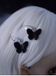 Black Butterfly Simple Daily Alloy Gothic Lolita Hair Clips