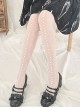 Interwoven Lace Series Lace Print Simple Thin Summer Classic Lolita Pantyhose