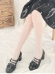 Interwoven Lace Series Lace Print Simple Thin Summer Classic Lolita Pantyhose