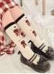Dessert Earl Cat Series Polka Dot Love Bowknot Printing Sweet Lolita Knitted Socks