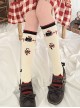 Dessert Earl Cat Series Cute Earl Cat Striped Printed Knit Socks Sweet Lolita Socks