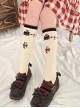 Dessert Earl Cat Series Cute Earl Cat Striped Printed Knit Socks Sweet Lolita Socks