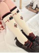 Dessert Earl Cat Series Cute Earl Cat Striped Printed Knit Socks Sweet Lolita Socks