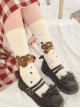 Sweet Dream Little Bear Series Sweet Dream Little Bear Print Mid Tube Knitted Socks Sweet Lolita Socks