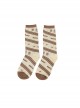 Chef Little Bear Series Cute Printed All-Match Medium Tube Knitted Socks Sweet Lolita Socks