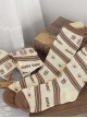 Chef Little Bear Series Cute Printed All-Match Medium Tube Knitted Socks Sweet Lolita Socks