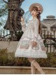 Fairy Tale Series Square Neck Elegant Lace Print Daily Classic Lolita Long Sleeve Dress