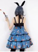 Simple Sweet Punk Style Syringe Medicine Box Pill Print Punk Lolita Sleeveless Dress