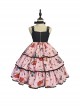 Simple Sweet Punk Style Syringe Medicine Box Pill Print Punk Lolita Sleeveless Dress