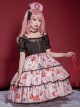 Simple Sweet Punk Style Syringe Medicine Box Pill Print Punk Lolita Sleeveless Dress