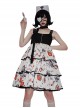 Simple Sweet Punk Style Syringe Medicine Box Pill Print Punk Lolita Sleeveless Dress