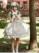 Not Stripes Series Summer Cute Plaid Print Ruffle Hem Sweet Lolita Short Sleeve Dress