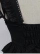 Undead Waltz Series Halter Neck Slim Fit Irregular Drawstring Hem Black Simple Sexy Punk Lolita Sleeveless Dress
