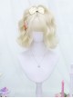 Sweetheart Series Golden Cute Air Bangs Short Curly Hair Sweet Lolita Wig