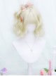 Sweetheart Series Golden Cute Air Bangs Short Curly Hair Sweet Lolita Wig