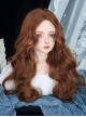 Brown Daily Natural Middle Score Doll Long Curly Hair Sweet Lolita Wig