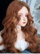 Brown Daily Natural Middle Score Doll Long Curly Hair Sweet Lolita Wig