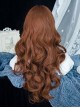 Brown Daily Natural Middle Score Doll Long Curly Hair Sweet Lolita Wig