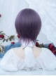 Purple Daily Natural Handsome Anime COS Neutral Short Straight Hair Classic Lolita Wig
