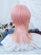 Pink Sweet Neutral Cute Broken Bangs Anime COS Short Straight Hair Sweet Lolita Wig