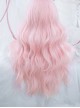 Pink Cute Air Bangs Water Ripple Long Curly Hair Sweet Lolita Wig