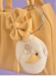 Yellow Cute Large-Capacity Bowknot Little White Goose Decoration Daily Sweet Lolita Portable Shoulder Bag