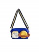 Personalized Blue Yellow Contrast Color Summer All-Match Planet Decoration Printed Small Square Bag Classic Lolita Portable Shoulder Bag