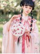 Strawberry Rabbit Series Chinese Style Han Element Hanfu Strawberry Rabbit Embroidery Cute Sweet Lolita Portable Shoulder Bag