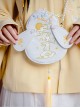 Cute Chinese Style Han Element Hanfu Rabbit Design Osmanthus Rabbit Embroidery Tassel Decoration Mini Portable Shoulder Bag