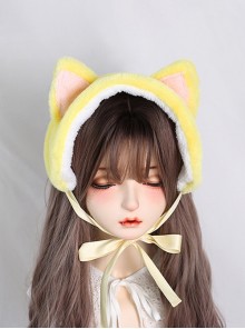 Cute Sweet Plush Cat Ears Autumn Winter All-Match Ear Protection Sweet Lolita Headband