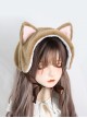 Cute Sweet Plush Cat Ears Autumn Winter All-Match Ear Protection Sweet Lolita Headband