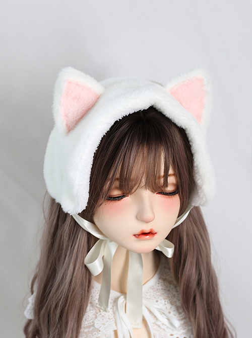 Cute Sweet Plush Cat Ears Autumn Winter All-Match Ear Protection Sweet Lolita Headband