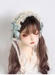 Sweet Symmetrical Bowknot Decorated Lace Classic Sweet Lolita Pure Color Headband