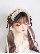 Sweet Symmetrical Bowknot Decorated Lace Classic Sweet Lolita Pure Color Headband