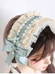 Sweet Symmetrical Bowknot Decorated Lace Classic Sweet Lolita Pure Color Headband