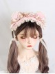 Cute Lace Plush Bear Ears Ribbon Bowknot Sweet Lolita Headband