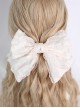 Pure Color Cake Layers Cute Girly Chiffon Big Bowknot Spring Clip Sweet Lolita Hair Clip