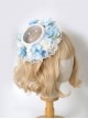 Retro Elegant Tea Party Gorgeous Flower Decoration Lace Hollow Classic Lolita Small Top Hat