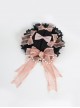 Sweet-Cool Style Black Lace Pink Bowknot Decorate Gorgeous Classic Lolita Little Top Hat